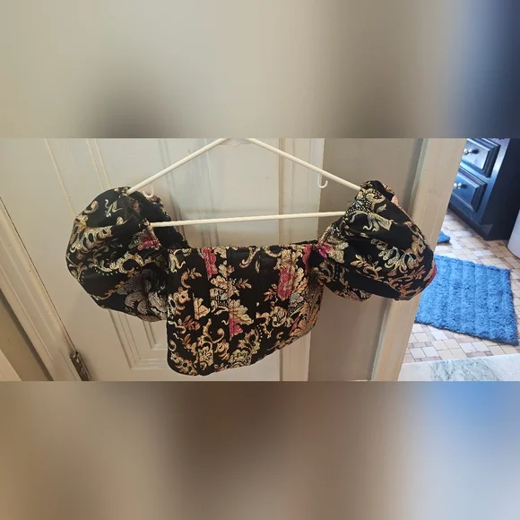 Floral Crop Corset - Picture 3 of 5